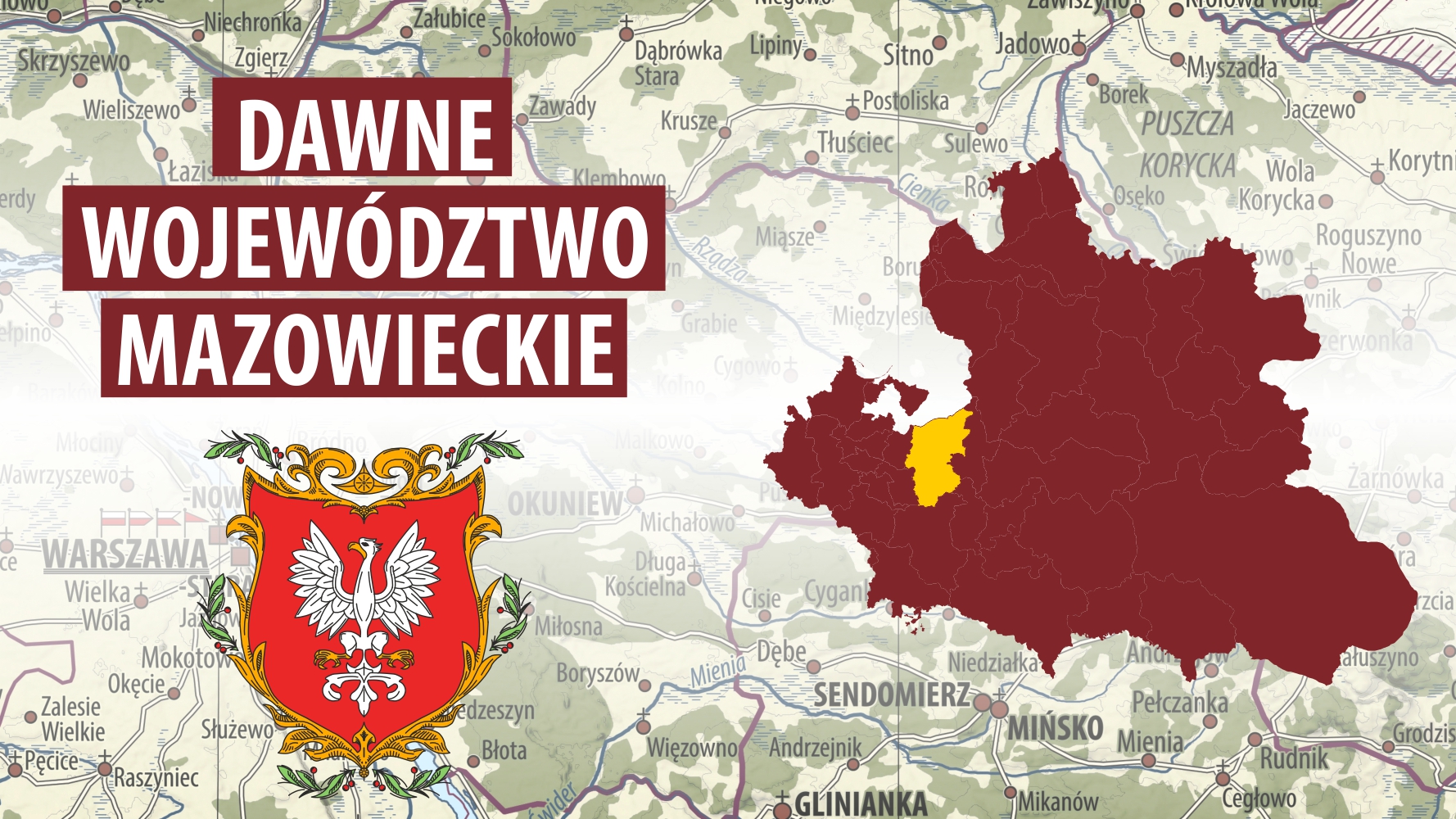 Województwo mazowieckie – mapa historyczna – VIDEO